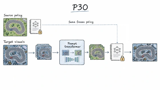 Hand-drawn P3O research overview